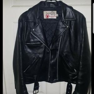 Ladies size 10 leather coat